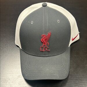 Nike Liverpool white/red and gray cap.